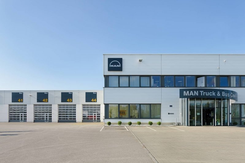 Un site MAN Truck & Bus en Allemagne. 
